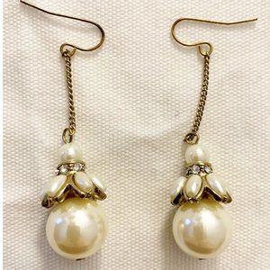 Faux Pearl Earrings